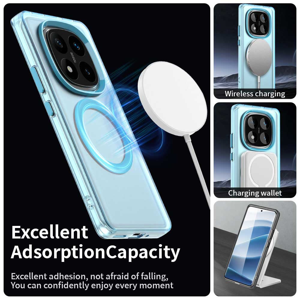 MagSafe futrola za Xiaomi Redmi Note 14 Pro 4G, Techsuit, CandyCase, Plava