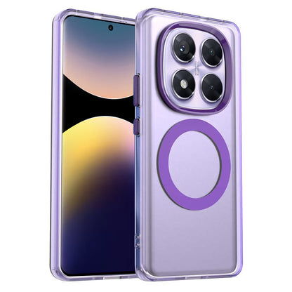 MagSafe futrola za Xiaomi Redmi Note 14 Pro 4G, Techsuit, CandyCase, Ljubičasta