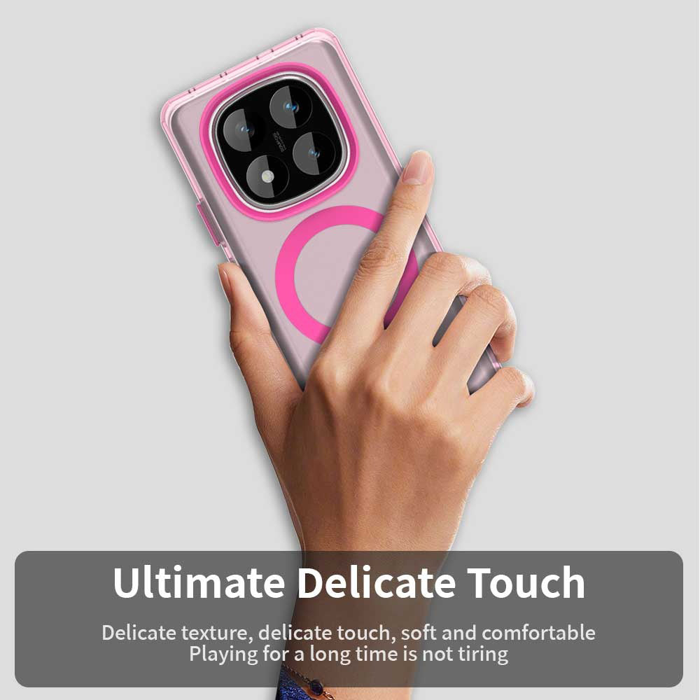 MagSafe futrola za Xiaomi Redmi Note 14 Pro 4G, Techsuit, CandyCase, Roze