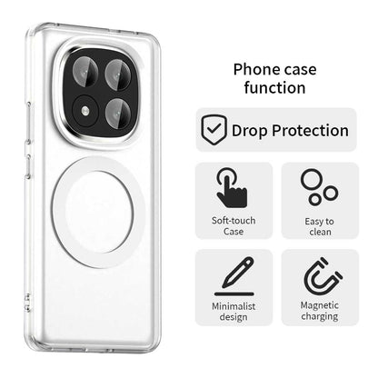 MagSafe futrola za Xiaomi Redmi Note 14 Pro+ 5G, Techsuit, CandyCase, Bela