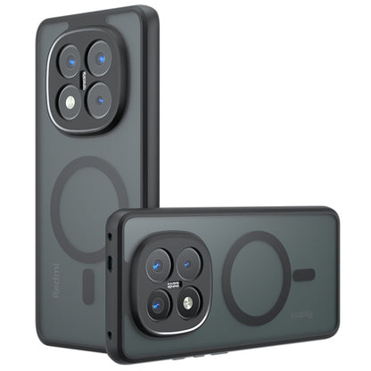 MagSafe futrola za Xiaomi Redmi Note 14 Pro+ 5G, Techsuit, PureFrost, Crna Satenska