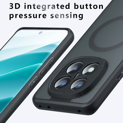 MagSafe futrola za Xiaomi Redmi Note 14 Pro+ 5G, Techsuit, PureFrost, Crna Satenska