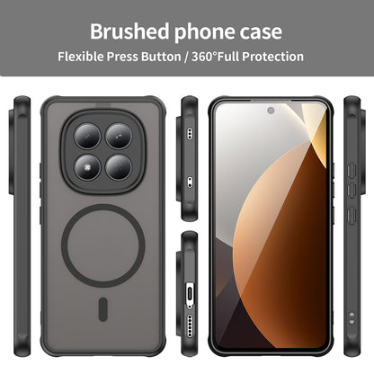Futrola MagSafe za Xiaomi Redmi Note 15 Pro 4G, Techsuit, HaloFrost II, Crna