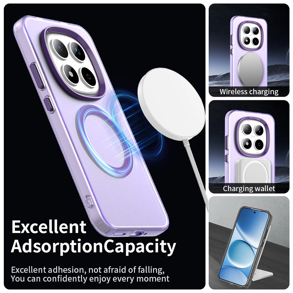 Futrola MagSafe za Xiaomi Redmi Note 15 Pro 5G, Techsuit, CandyCase, Ljubičasta