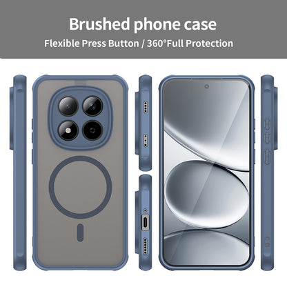 Futrola MagSafe za Xiaomi Redmi Note 15 Pro 5G, Techsuit, HaloFrost II, Tamnoplava
