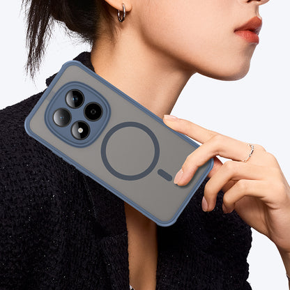 Futrola MagSafe za Xiaomi Redmi Note 15 Pro 5G, Techsuit, HaloFrost II, Tamnoplava