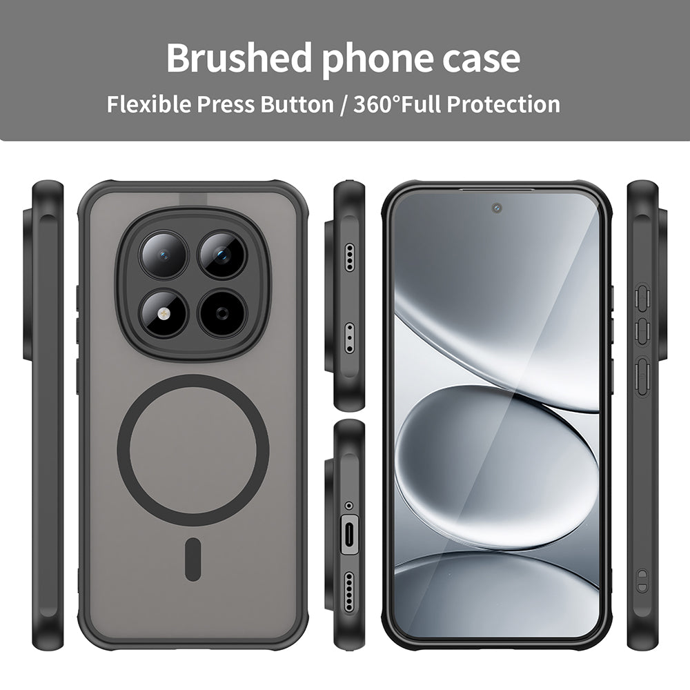 Futrola MagSafe za Xiaomi Redmi Note 15 Pro 5G, Techsuit, HaloFrost II, Crna