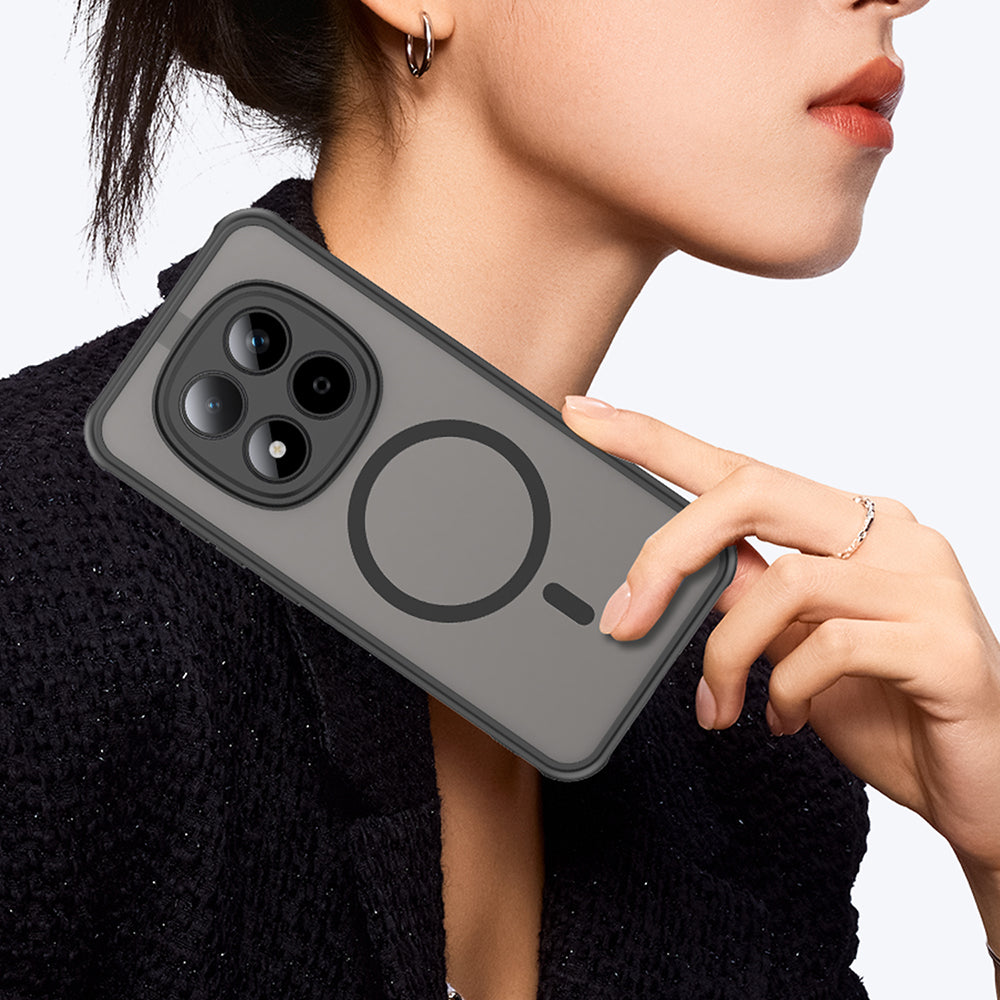 Futrola MagSafe za Xiaomi Redmi Note 15 Pro 5G, Techsuit, HaloFrost II, Crna