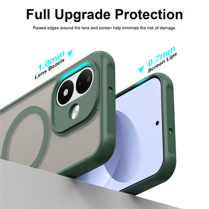 MagSafe maska za Xiaomi Redmi Note 17 4G / Note 17 5G, Techsuit, HaloFrost II, zelena