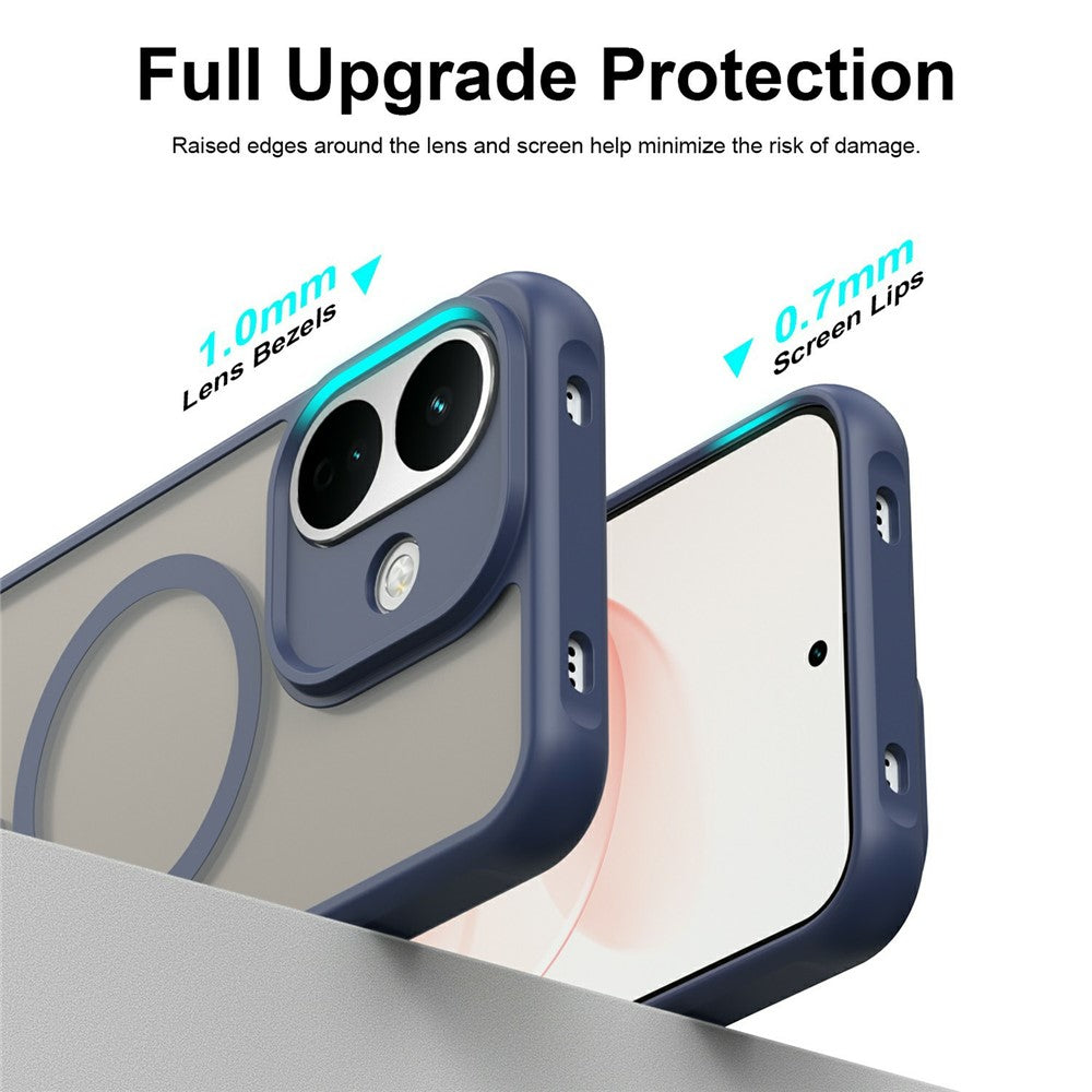 MagSafe maska za Xiaomi Redmi Note 17 Pro, Techsuit, HaloFrost II, teget plava