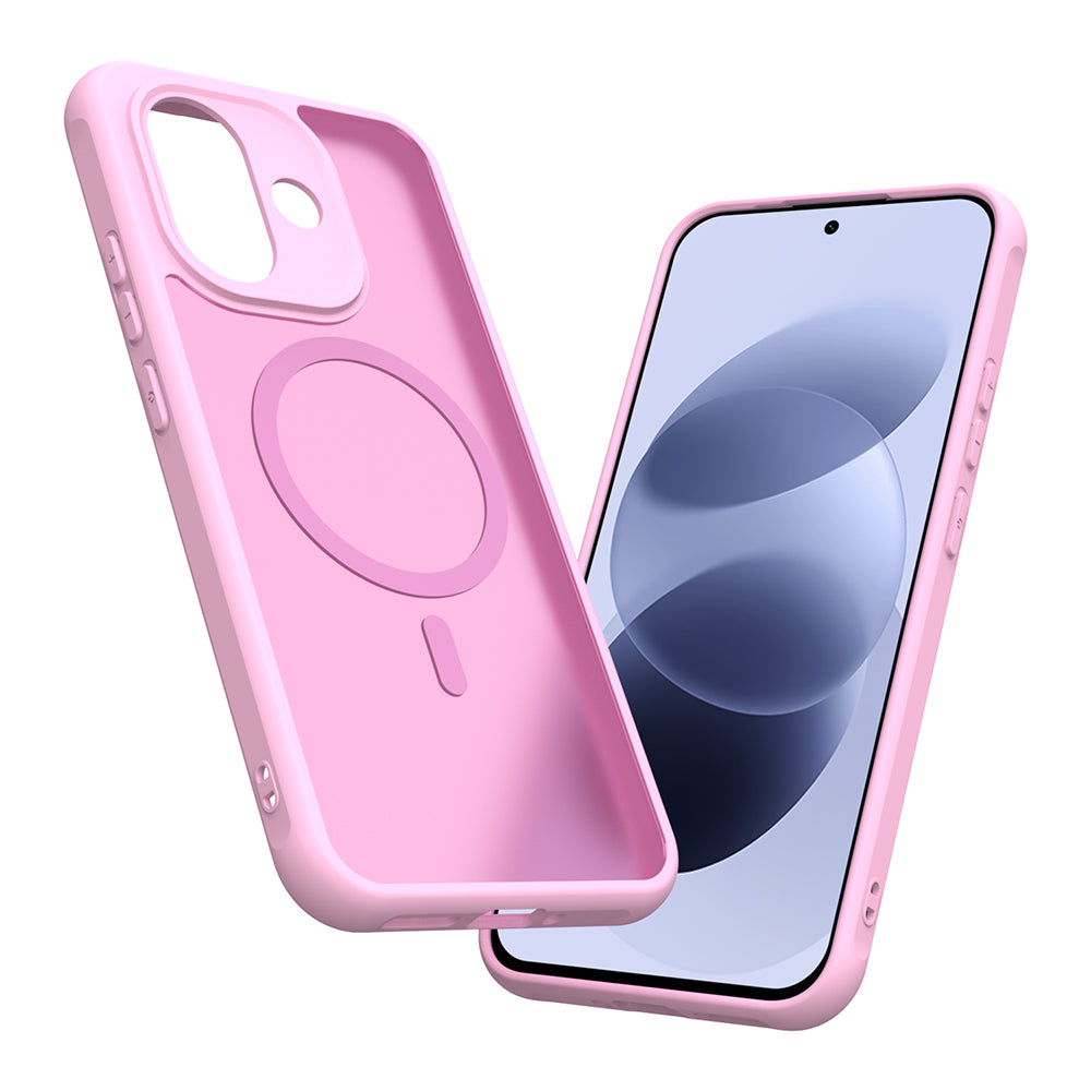 MagSafe maska za Xiaomi Redmi Note 17 Pro, Techsuit, HaloFrost II, roze