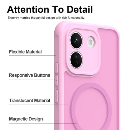 MagSafe maska za Xiaomi Redmi Note 17 Pro, Techsuit, HaloFrost II, roze