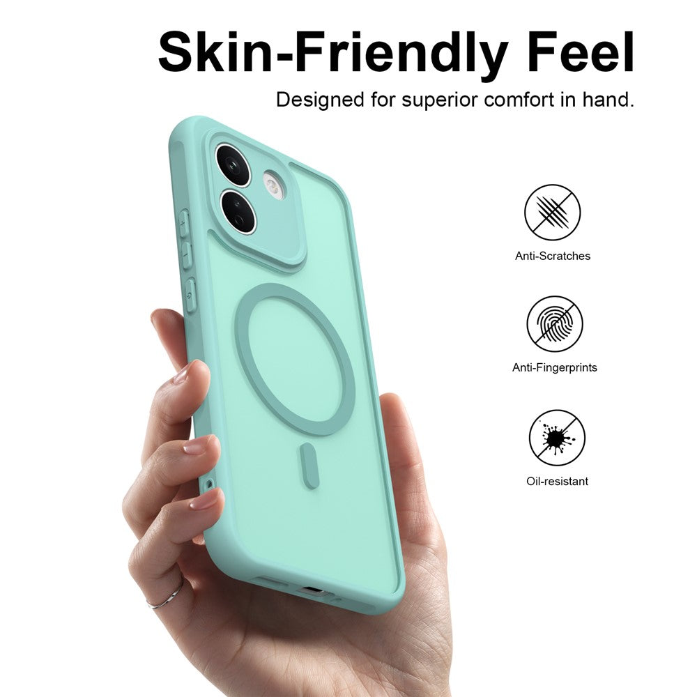 MagSafe maska za Xiaomi Redmi Note 17 Pro, Techsuit, HaloFrost II, svetlozelena