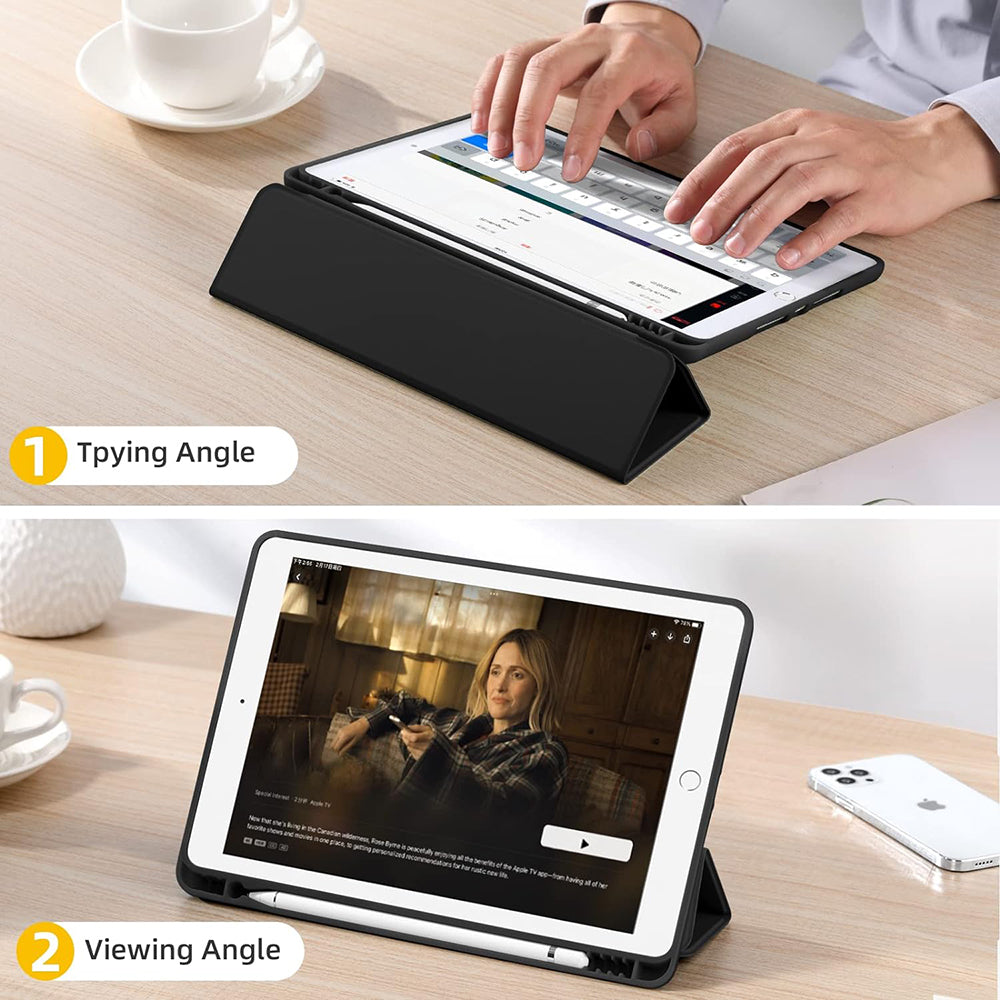 Futrola za Apple iPad 10.2 (2021) / 10.2 (2020) / 10.2 (2019), Techsuit, Flex Trifold, Crna