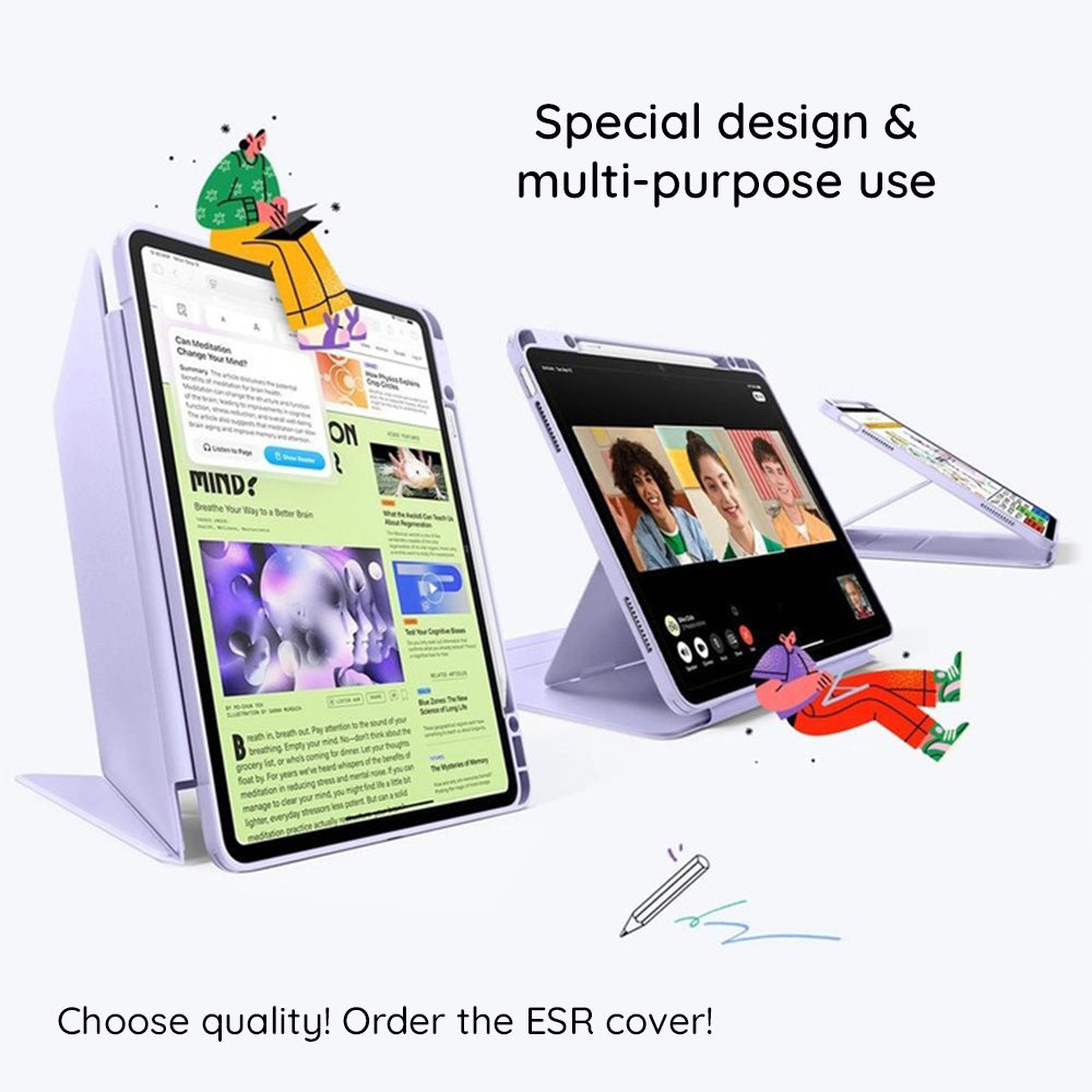 Futrola za Apple iPad (2025) / (2022), ESR, Flip Hybrid sa držačem za olovku, Zelena