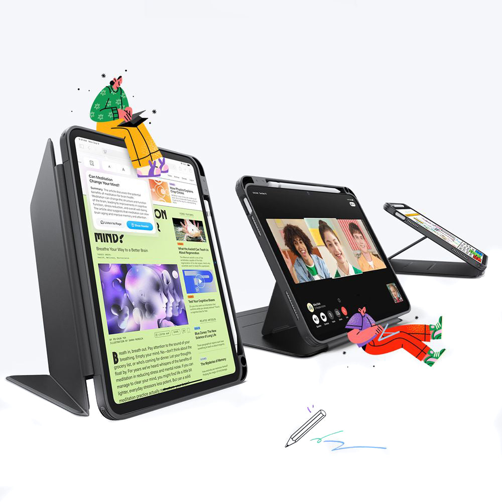 Futrola za Apple iPad Air 13 (2026) / Air 13 (2025) / Air 13 (2024), ESR, Flip Hybrid, Crna