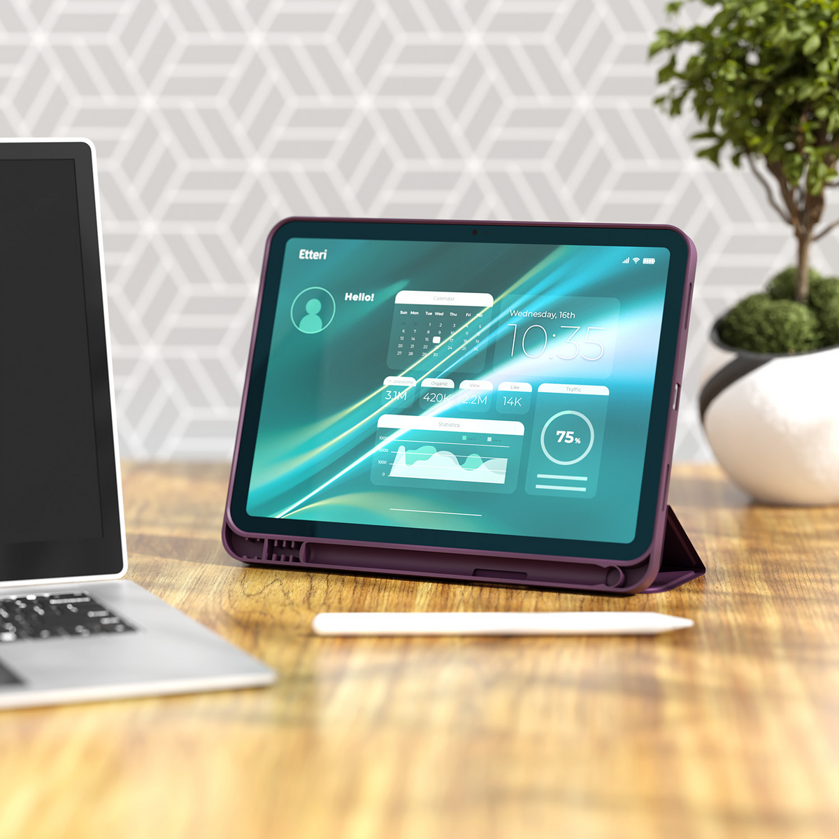 Futrola za Apple iPad (2026) / (2025) / (2022), Etteri, bordo