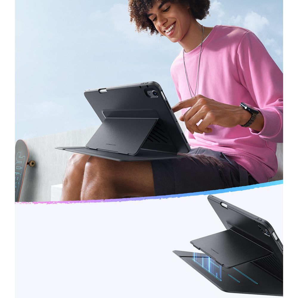 Futrola za Apple iPad (2025) / (2022), ESR, Flip Hybrid, Crna