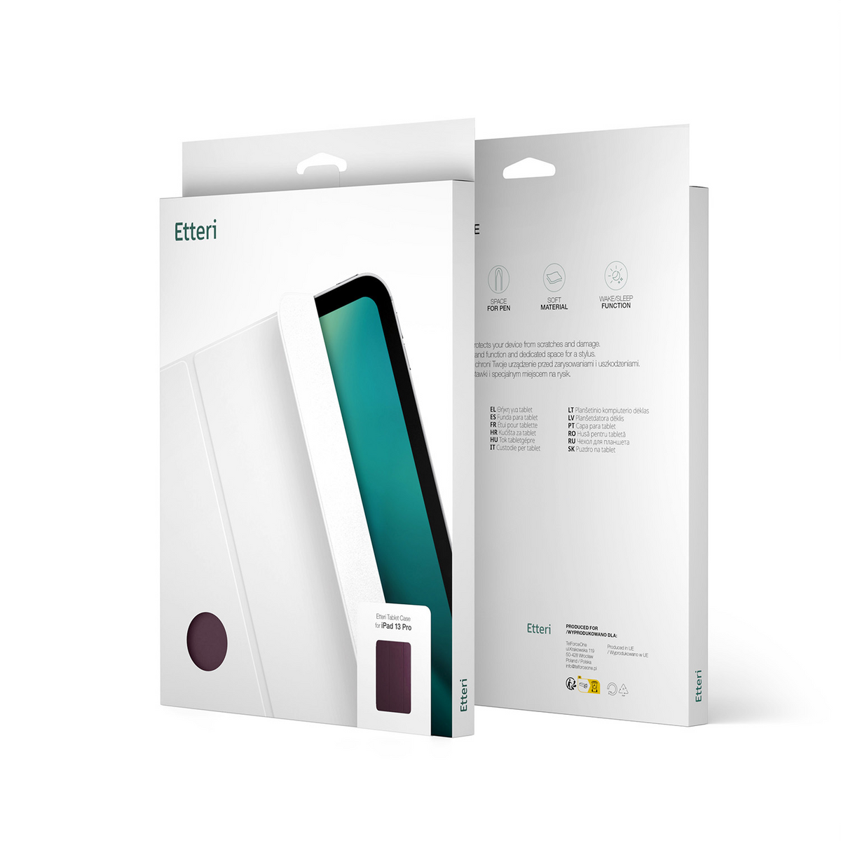 Futrola za Apple iPad (2026) / (2025) / (2022), Etteri, bordo