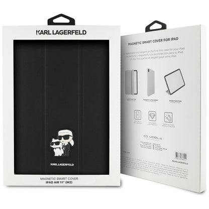 Futrola za Apple iPad Air 11 (2025) / Air 11 (2024), Karl Lagerfeld, Saffiano Karl & Choupette, Crna