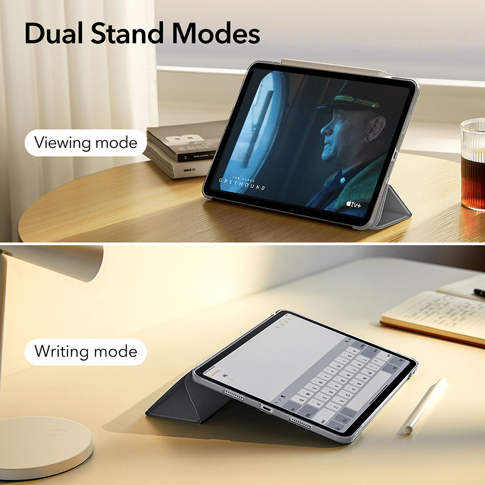 Futrola za Apple iPad Air 13 (2025) / Air 13 (2024), ESR, Ascend Trifold, Sivo Satenasta