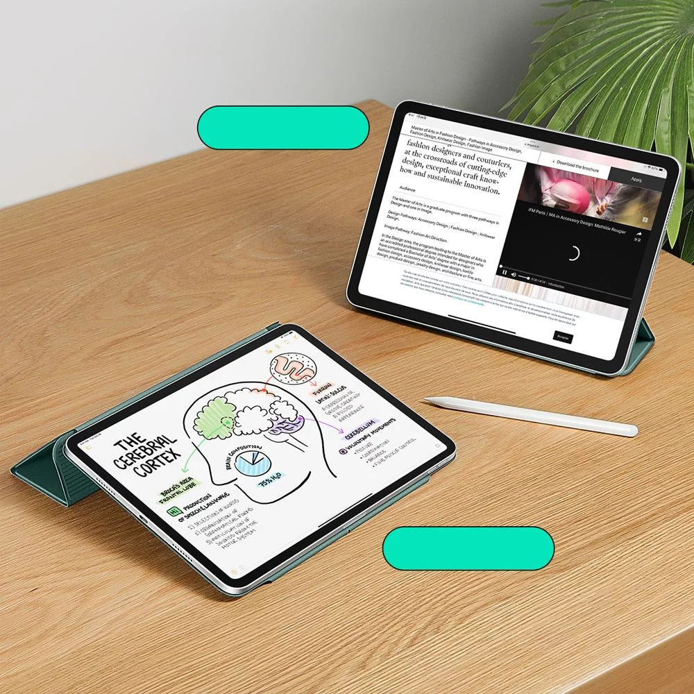 Futrola za Apple iPad Air 13 (2026) / Air 13 (2025) / Air 13 (2024) / Pro 12.9 (2022) / Pro 12.9 (2021), ESR, Rebound, Zelena Satenska
