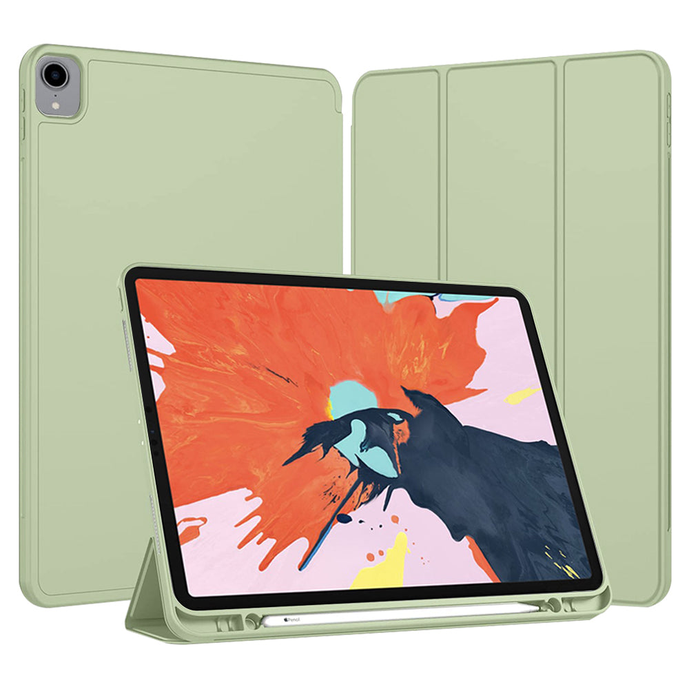 Futrola za Apple iPad Pro 12.9 (2022) / Pro 12.9 (2021) / Pro 12.9 (2020) / Pro 12.9 (2018), Techsuit, Flex Trifold, Zelena Matcha