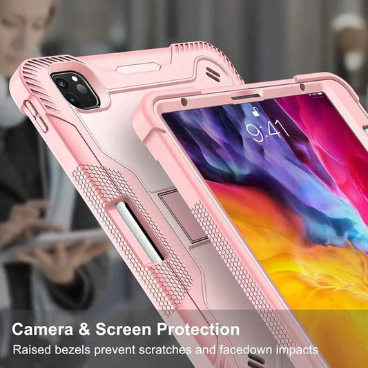 Futrola za Apple iPad Pro 13 (2024), Techsuit, Rugged TabShell, Roze