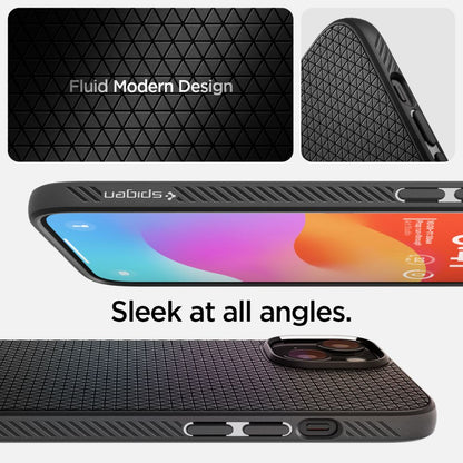 Case for Apple iPhone 15, Spigen, Liquid Air Matte, Black ACS06790 