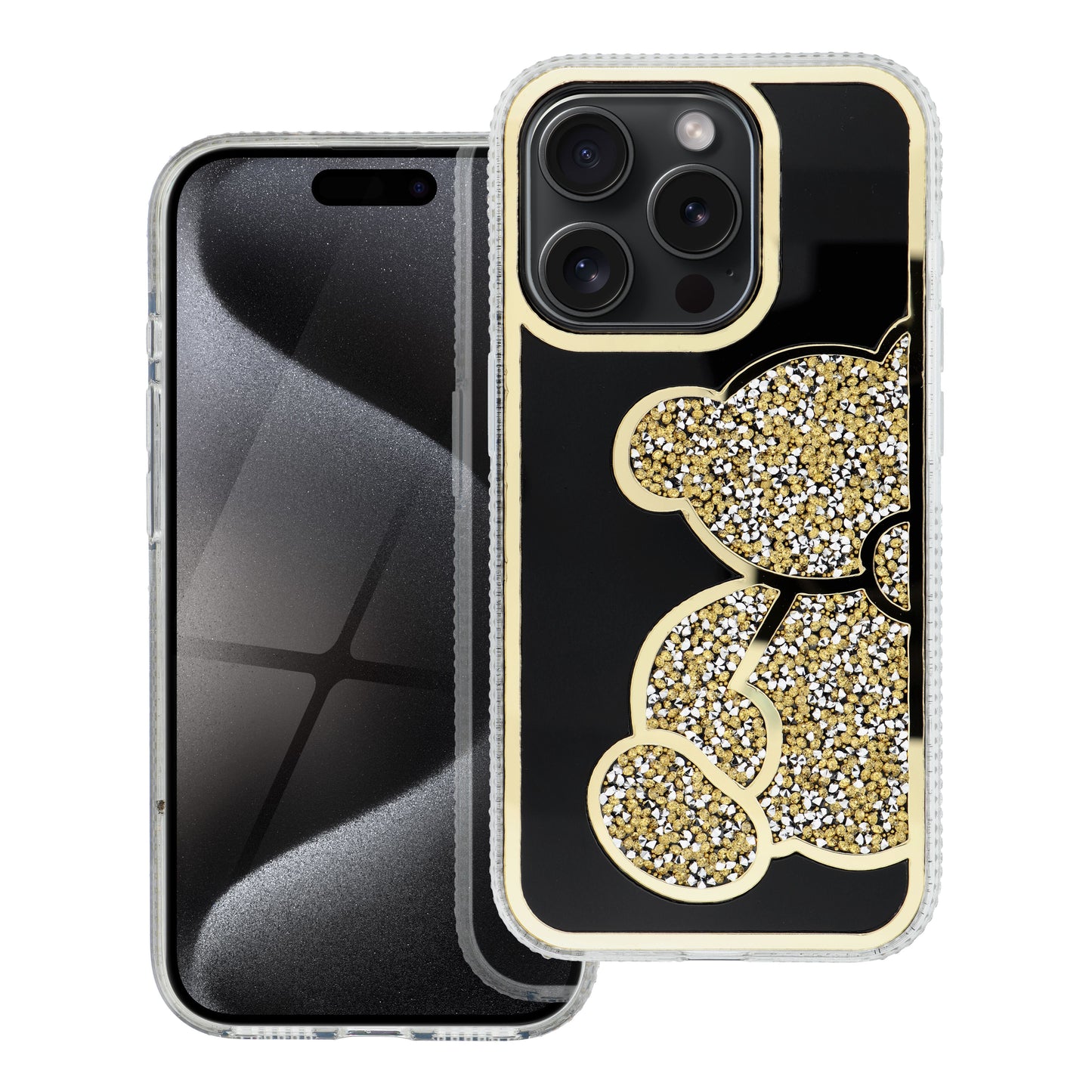 Futrola za Apple iPhone 17e / 16e, OEM, Teddy Bear, Zlatna