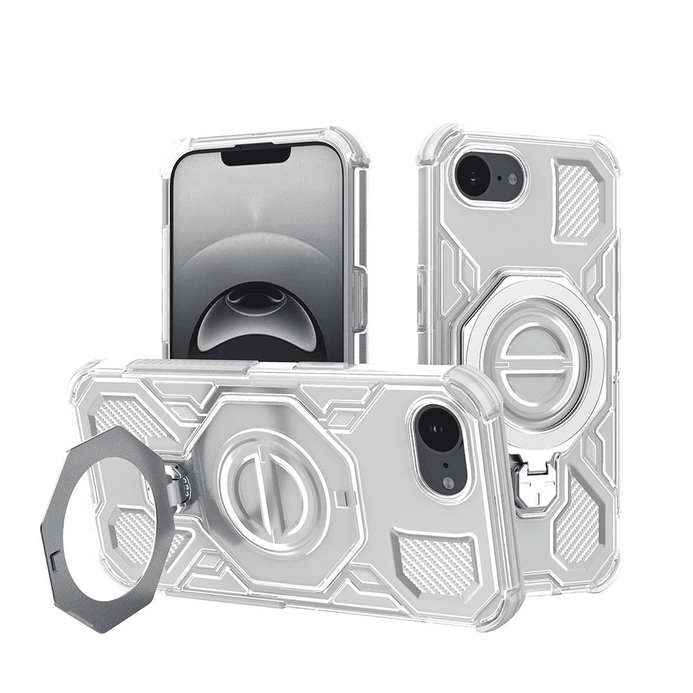 Futrola za Apple iPhone 17e / 16e, Techsuit, Carbon Shield Pro, Bela