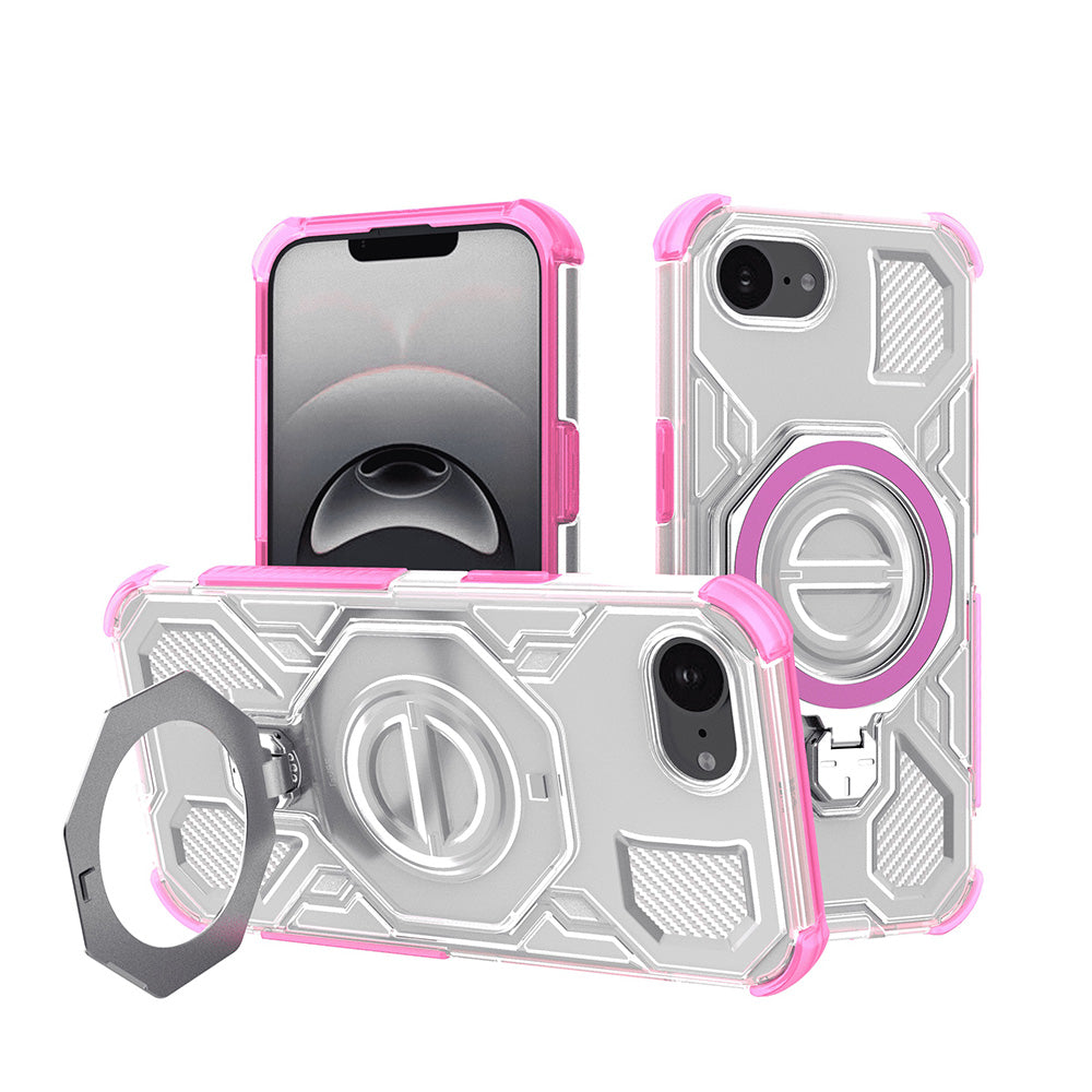 Futrola za Apple iPhone 17e / 16e, Techsuit, Carbon Shield Pro, Roze