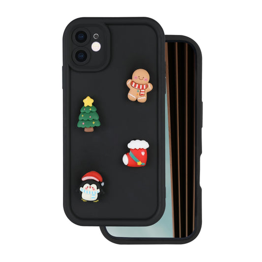 Futrola za Apple iPhone 15 Pro, OEM, Ultra Trendy 3D Christmas, Crna