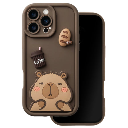 Futrola za Apple iPhone 13, OEM, Ultra Trendy 3D Capybara, Braon
