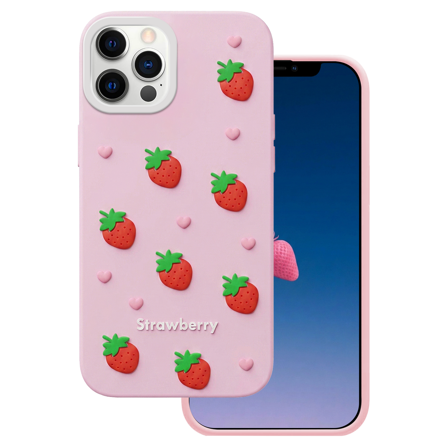 Futrola za Apple iPhone 15 / 14 / 13, OEM, Strawberry, Roze