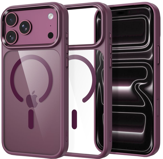 Futrola za Apple iPhone 18 Pro / 17 Pro, Tech-Protect, Magmat CC, Providna Bordo
