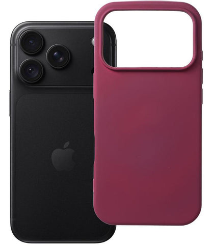 Maska za Apple iPhone 18 Pro / 17 Pro, OEM, silikon, bordo
