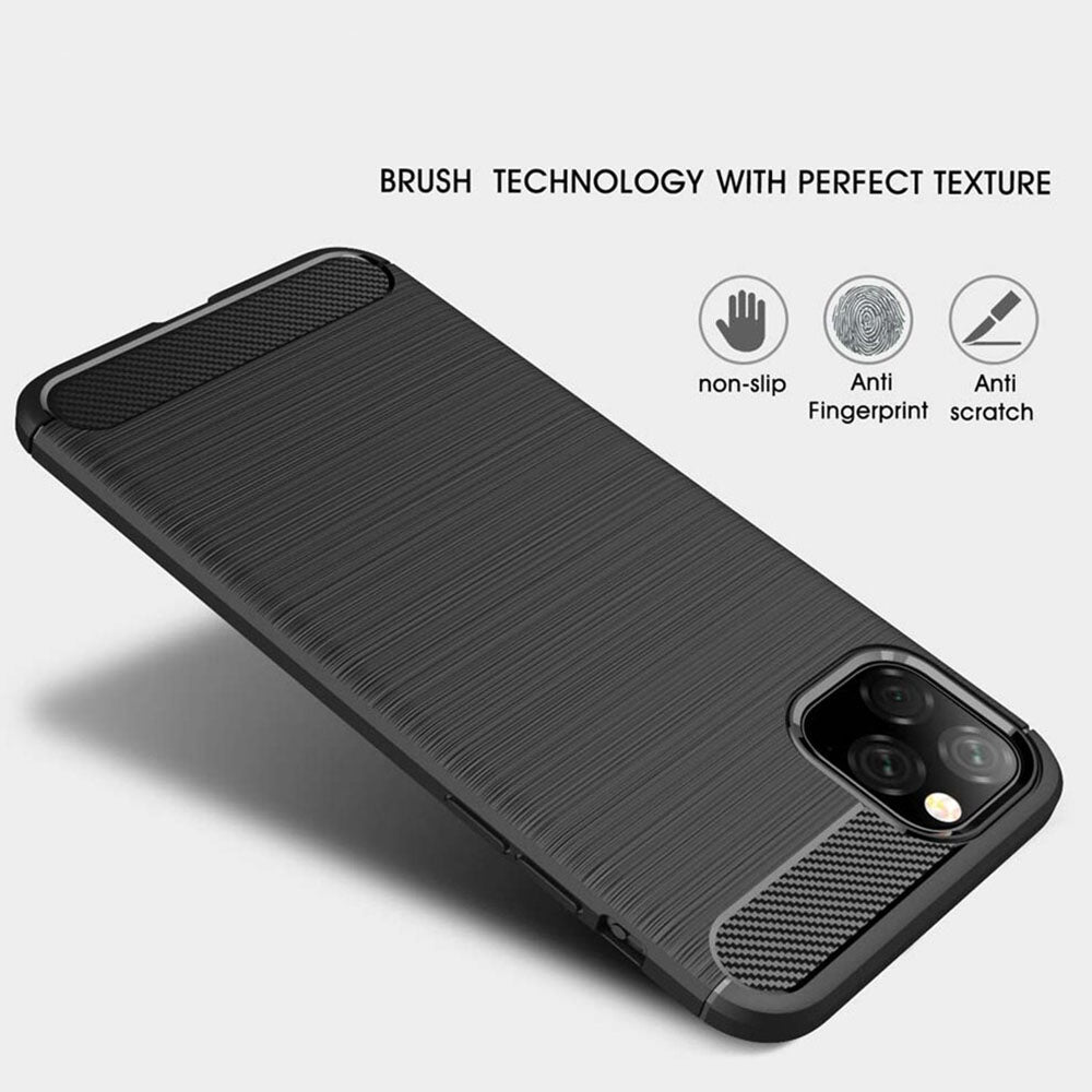 Futrola za Apple iPhone 11 Pro Max, Techsuit, Karbon, Crna