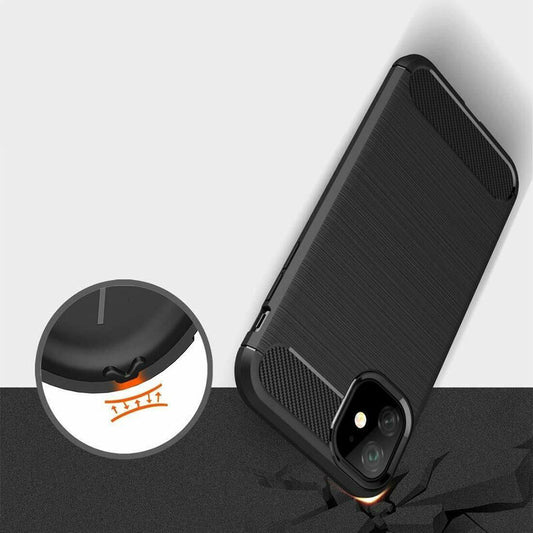 Futrola za Apple iPhone 12 / 12 Pro, Techsuit, Karbon, Crna