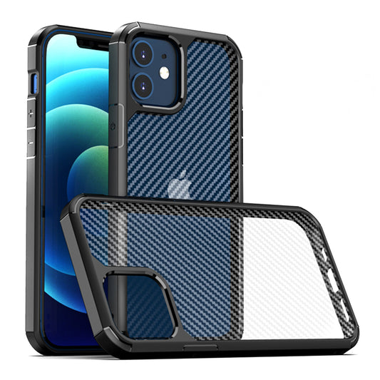 Futrola za Apple iPhone 12 / 12 Pro, Techsuit, CarbonFuse, Crna