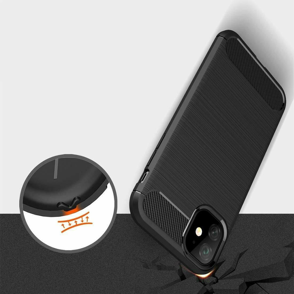 Futrola za Apple iPhone 12 mini, Techsuit, Karbon, Crna