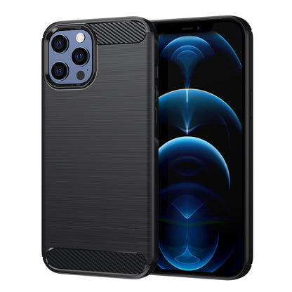 Futrola za Apple iPhone 12 Pro Max, Techsuit, Karbon, Crna