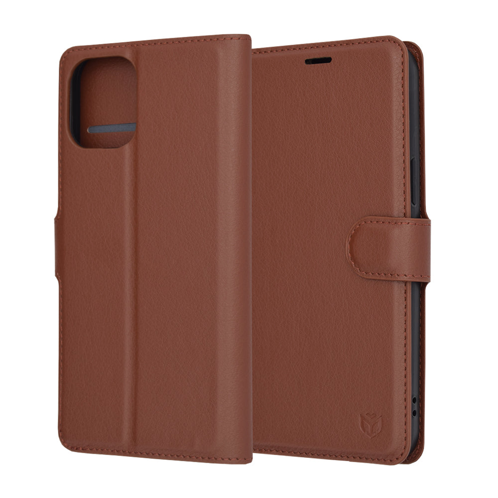 Futrola za Apple iPhone 12 Pro Max, Techsuit, Leather Folio, Braon