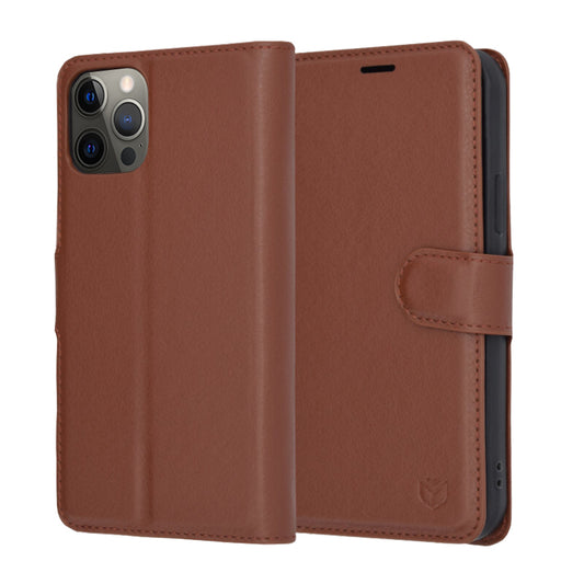 Futrola za Apple iPhone 12 Pro, Techsuit, Leather Folio, Braon