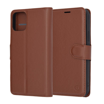 Futrola za Apple iPhone 12 Pro, Techsuit, Leather Folio, Braon