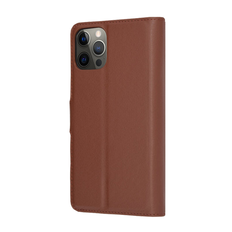 Futrola za Apple iPhone 12 Pro, Techsuit, Leather Folio, Braon