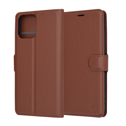 Futrola za Apple iPhone 13 Pro Max, Techsuit, Leather Folio, Braon