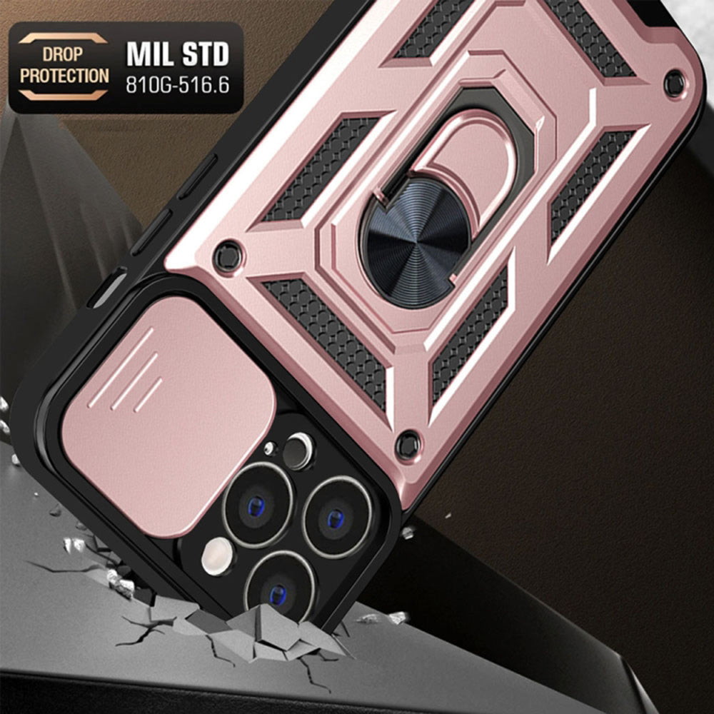Futrola za Apple iPhone 13 Pro, Techsuit, CamShield, Roze