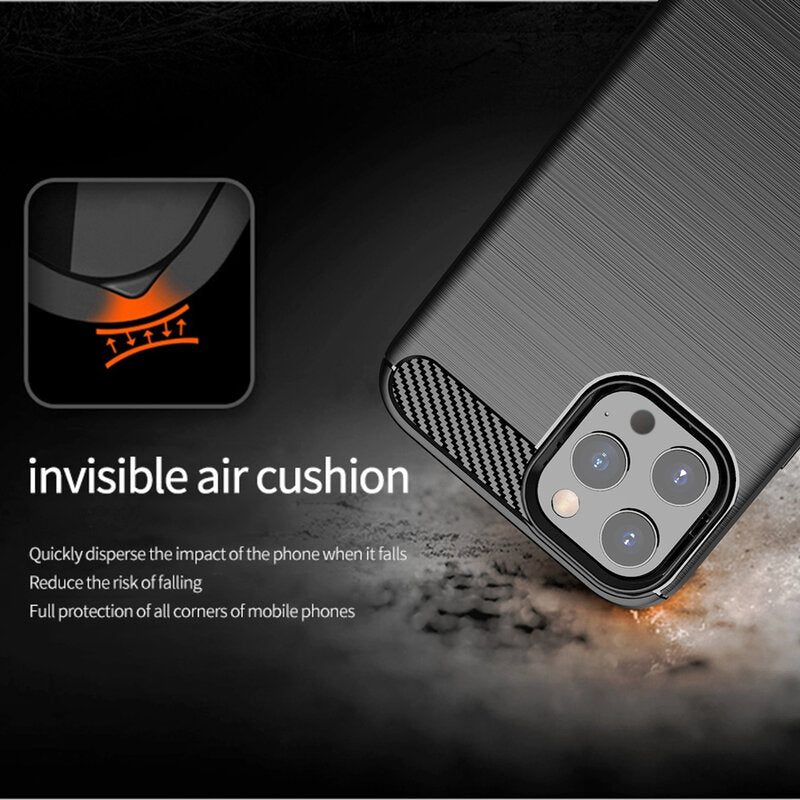 Futrola za Apple iPhone 13 Pro, Techsuit, Karbon, Crna