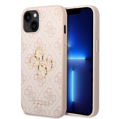 Futrola za Apple iPhone 14, Guess, 4G Metal Logo, Roze